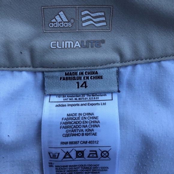 Women's Adidas Climalite golf short in light beige size 14 - Picture 5 of 11